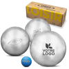 Triplette de boules de pétanque OBUT gravées de votre logo